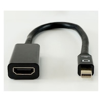 アズワン 【3セット】 Mini DisplayPort→HDMI変換アダプタ 10cm Mini DisplayPortオスHDMIメス MDPHDF01178BKX3