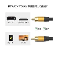 アズワン 【5本セット】 RCAサブウーファーケーブル 2m RC20799GBX5