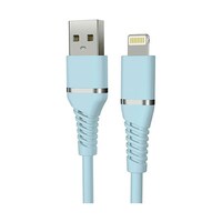 磁気研究所 【5本セット】 やわらかケーブル USBA to Lightning アイシーブルー HDSLAC1BLX5