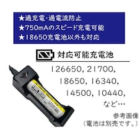 マルコ 【5セット】 クールビーム 18650充電池用・USBチャージャー LT1801UCX5