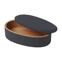 ヤマコー てまひま工房 大人モダン弁当箱 くりぬき弁当箱 スモーキーネイビー yamaco78558