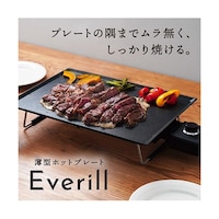 アズワン 薄型ホットプレート Everill エヴリル HPLT24HBK