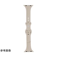 アズワン Apple Watch 38/40/41/42mm バンド CORVIN スリムシリコンバンド スターライト LNAW41B01SL
