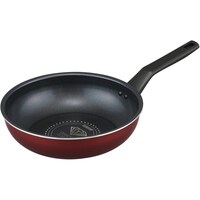 アイリスオーヤマ ダイヤモンドコートフライパン 炒め鍋 IH・ガス火両用26cm ワインレッド VDIW26