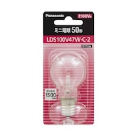 パナソニック ミニ電球50形 クリア (P)LDS100V47WC2 ※2個以上から注文可能(販売価格は1個単位の価格)