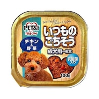 ペットアイ いつものごちそう 犬用トレー チキン野菜 乳酸菌入 100g ※4個以上から注文可能(販売価格は1個単位の価格)
