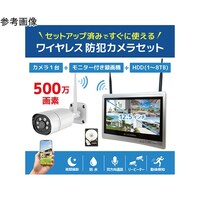 ブロードウォッチ ワイヤレス500万画素(1台)カメラ・12.5インチモニター録画機(HDD4TB付)一体型防犯セット SECWGL1CH4T