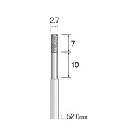 ミニモ 電着ダイヤモンドバー 2.7 AD2118