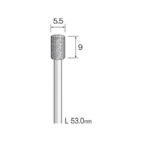 ミニモ 電着ダイヤモンドバー 5.5 AD2425