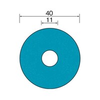 ミニモ ジルコニアディスク Φ40 #180 (100コ)1パック(100個入) SA2275