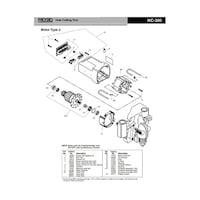 RIDGID モーターハウジング F/HC300 22038