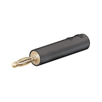 MultiContact テストアダプタ 2mm プラグ 4mm ソケット 黒 24.011521