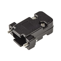 MH Connectors Dsubコネクタ用バックシェル MHCCOV シリーズ ストレート 9 極 ABS 黒 1袋(5個入) MHCCOV9SCBK