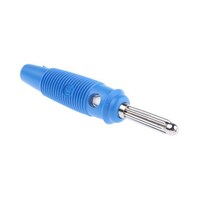 HirschmannLaborgerat 4mmプラグ (オス) 青 ニッケルめっき 1袋(5個入) 930726102