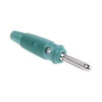 HirschmannLaborgerat 4mmプラグ (オス) 緑 ニッケルめっき 1袋(5個入) 930726104
