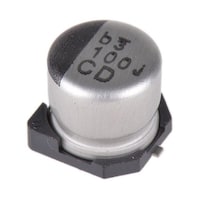 ニチコン アルミ電解コンデンサ 100μF 6.3V dc 1袋(10個入) UCD0J101MCL1GS