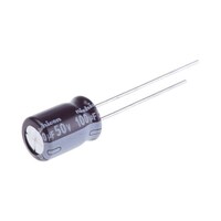 ニチコン アルミ電解コンデンサ 100μF 50V dc 1袋(10個入) UPW1H101MPD