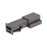 自動車用コネクタ 2極 オス 黒 ケーブルマウント Micro Quadlock Systemシリーズ 19686991 ※4個以上から注文可能(販売価格は1個単位の価格)