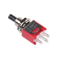 RS Pro プッシュボタンスイッチ 単極単投(SPST) 3 A @ 120 V ac ラッチ パネルマウント 7346750