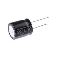 Rubycon アルミ電解コンデンサ 22uF 500V dc 500BXC22MEFC18X20