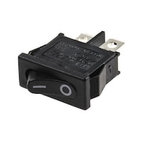 RS Pro ロッカースイッチ 黒 7932547