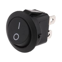 RS Pro ロッカースイッチ 黒 7932575