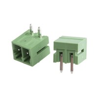 RS Pro 基板端子台 3.5mmピッチ 1列 2極 緑 1袋(10個入) 8971051 ※2袋以上から注文可能(販売価格は1袋単位の価格)