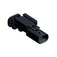 自動車用コネクタ 2極 オス 黒 インライン取り付け MCON 1.2シリーズ 117034981 ※2個以上から注文可能(販売価格は1個単位の価格)