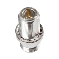 Huber & Suhner 同軸 変換アダプタ ストレート N型 ジャック N型 ジャック 白銅 34_N5001/133_NE