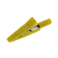 HirschmannLaborgerat わに口クリップ 8A 4mm, 黄 930317803