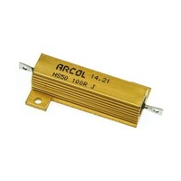 Arcol 大電力用,メタルクラッド抵抗器,50W,100Ω,±5% 1袋(20個入) HS50 100R J
