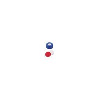 ジーエルサイエンス シリコン/PTFEセプタム付キャップ 青 ND9 1000個 09150838