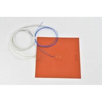 ThreeHigh シリコンラバーヒーター 【熱電対1m、リード線延長1m】 100V 320W 200mm×200mm SR100320200200K1