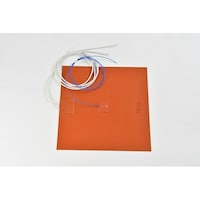 ThreeHigh シリコンラバーヒーター 【熱電対1m、リード線延長1m】 100V 500W 250mm×250mm SR100500250250K1