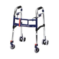 ユーバ産業 ニュースライドフィットEX歩行器 スモールサイズ(4W・2ウェイキャスタータイプ) M0294WT