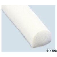 アズワン 防塵ゴム カマボコ型 20×15mm 白色 2m TM341W9