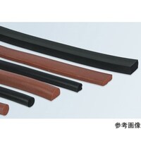 アズワン 防塵ゴム(カマボコ型・クロロプレン) 8×7mm 黒色 10m TM98N2