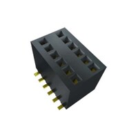 Samtec 基板接続用ソケット 8 極 1.27mm 2 列 スルーホール RSM10402LD