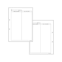 金鵄製作所 カルテ2号 A4 SK402Y 穴あき 500枚入 41911003