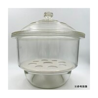 日本理化学器械 ガラスデシケーター(玉蓋タイプ)白 呼称径240 639240