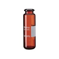 サーモフィッシャー ヘッドスペースバイアル ND20 褐色 ラベル付 20mL ガラスラウンドボトム 23×75.5mm 100本入 6ACV202PE