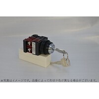 マルヤス電業 φ22キー付形(2ノッチ)セレクタスイッチ手動復帰樹脂リング 右抜け 703 1a HC形 横取付 A22SKE210E:703