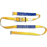 アズワン ラチェット式ラッシングベルト 3tタイプ 固定側:1m 調整側:3m ワンピース 10本セット HXB50C3F