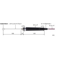 安立計器 高精度 半固形物・液体一般用温度センサ φ2.1mmパイプ長 BSMシリーズ BSM21E010TC1ASP