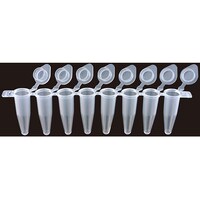 FastGene 0.2mL 8連PCRチューブ(キャップ一体型/フラットキャップ)12ストリップ×10列/袋FG0088WF/SE