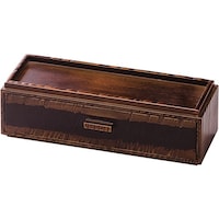 福井クラフト 木製荒彫カスター&箸箱(楊枝入れ付)栃 85914810