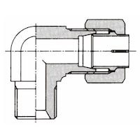 イハラサイエンス NE形鋼管用くい込み継手 ホース接続ユニオンエルボ(めす) KLE 10mm KLE10030E
