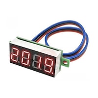 アズワン LEDデジタル電圧計 レッド DCV4100red