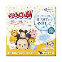 大王製紙 グーン 肌にやさしいおしりふき 1ケース(70枚×36個入)