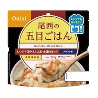 尾西食品 80gレンジ+(プラス)アルファ米 単品 五目ごはん ※2袋以上から注文可能(販売価格は1袋単位の価格)